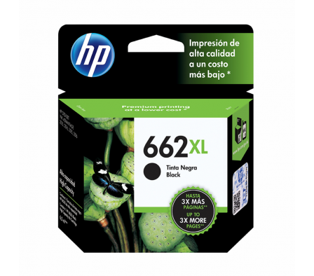 Cartucho HP 662XL Negro