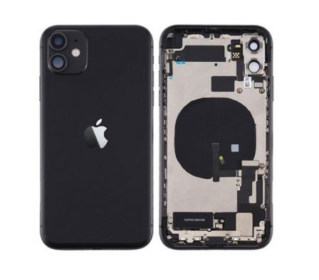 TAPA TRASERA PARA IPHONE 12 NEGRO