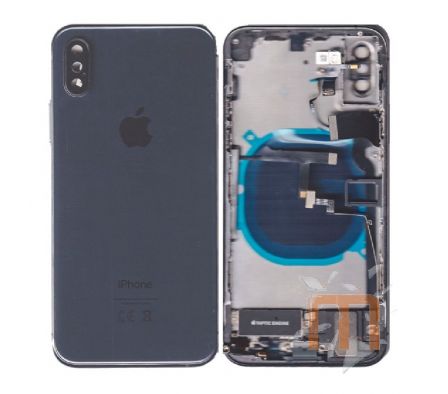 TAPA TRASERA PARA IPHONE XS NEGRO